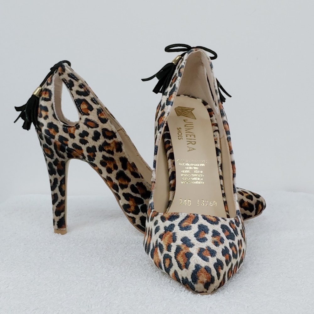 Leopard Print Heels - Picture 2 of 7
